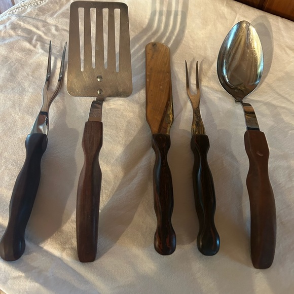 Cutco Kitchen Vintage Cutco Wood Handles Utensils Frosting Knife